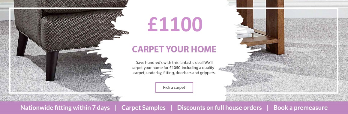 Carpet your home for £1100.00